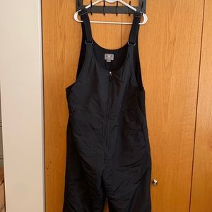 Mens White Sierra Toboggan Bib Snow Pants XXL